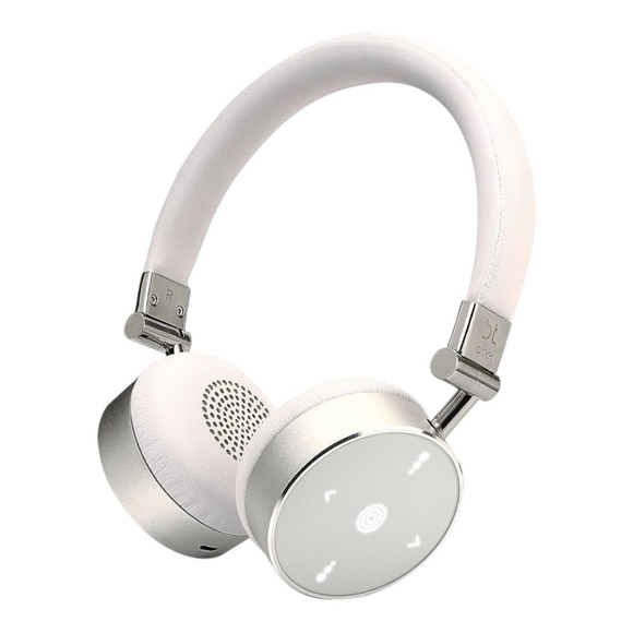 NIB CLEER BT Wireless Headphone Lightweight White Silver Bluetooth Headphones - Picture 4 of 10